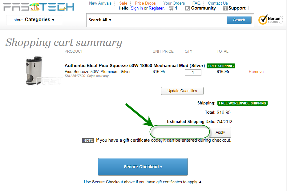 Comment utiliser le code promo chez FastTech - 2